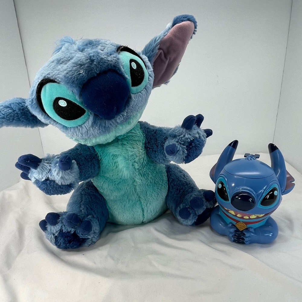 Stitch from Lilo and Stitch Plush and Plastic Mug Bundle